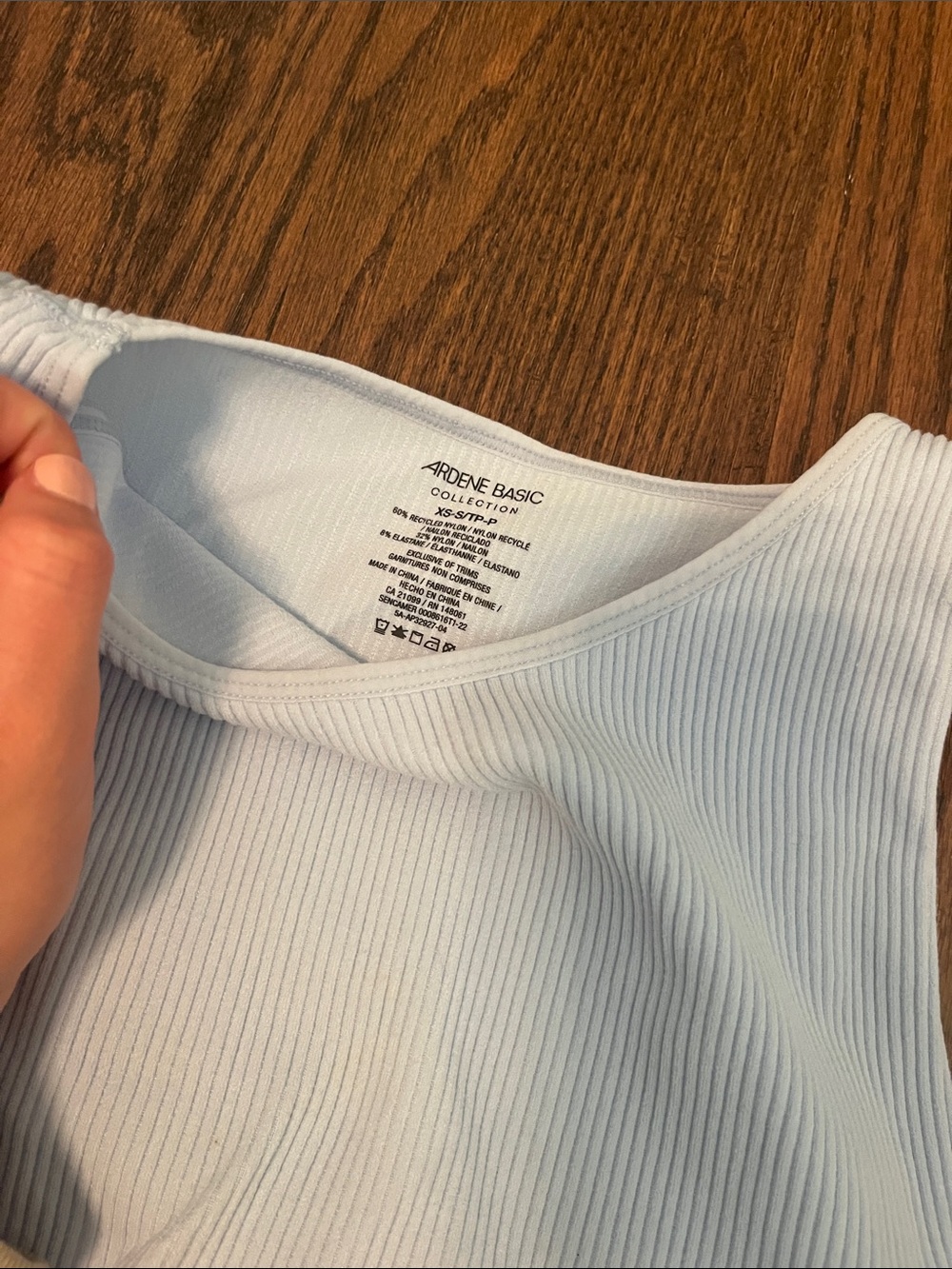Ardene Basic Light Blue Ribbed Tank Top - Picture 2 of 3